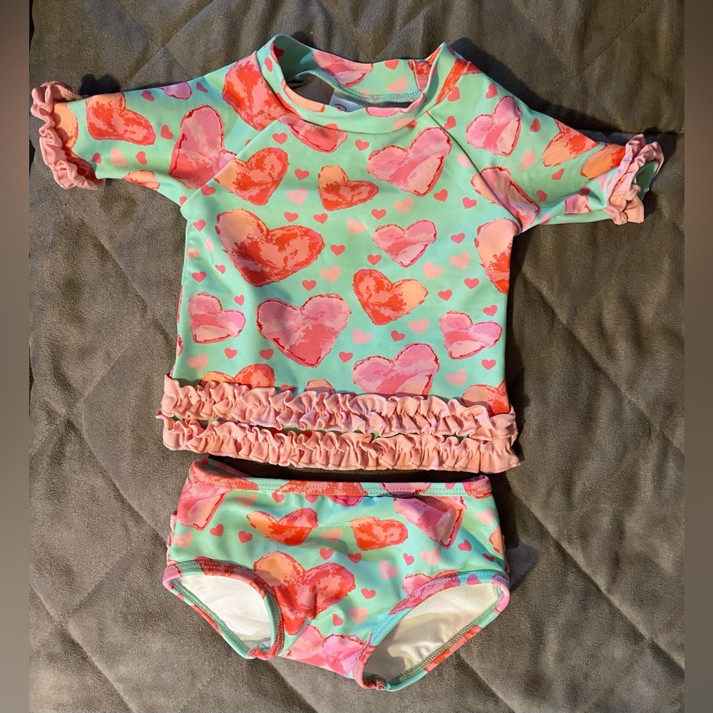 Ruffle Butts Bathing Suit - Baby Girl Size 6 to 12 months